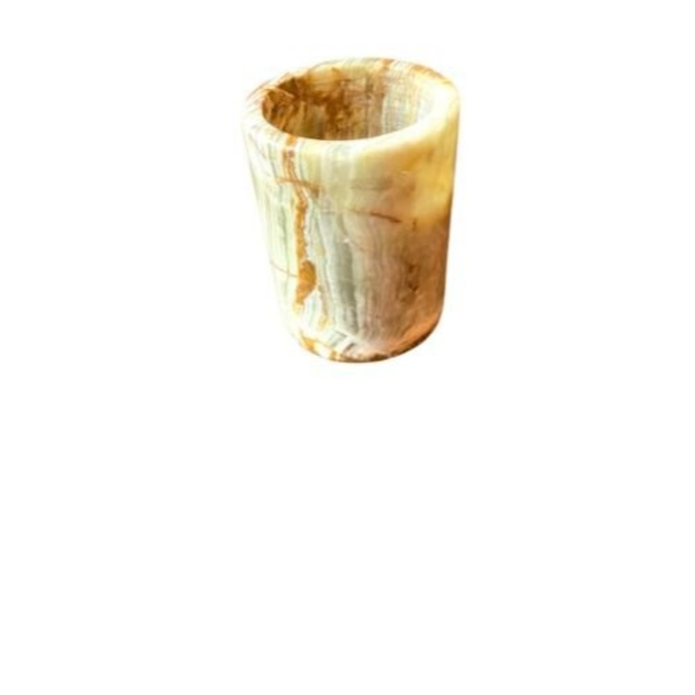 Onyx Votive Tea Light Candle Holder Stone Decor Accent